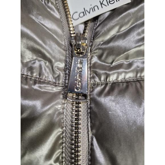 Calvin klein puffer vest Premium Down Women's Size Small Metallic Bronze NWT - Picture 3 of 12